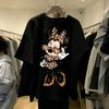 Disney Minnie Mouse Vintage Print T Shirt Women Man 2026 Summer Short Sleeve Cotton Tops Graphic Tee Casual Fashion Y2k Clothes