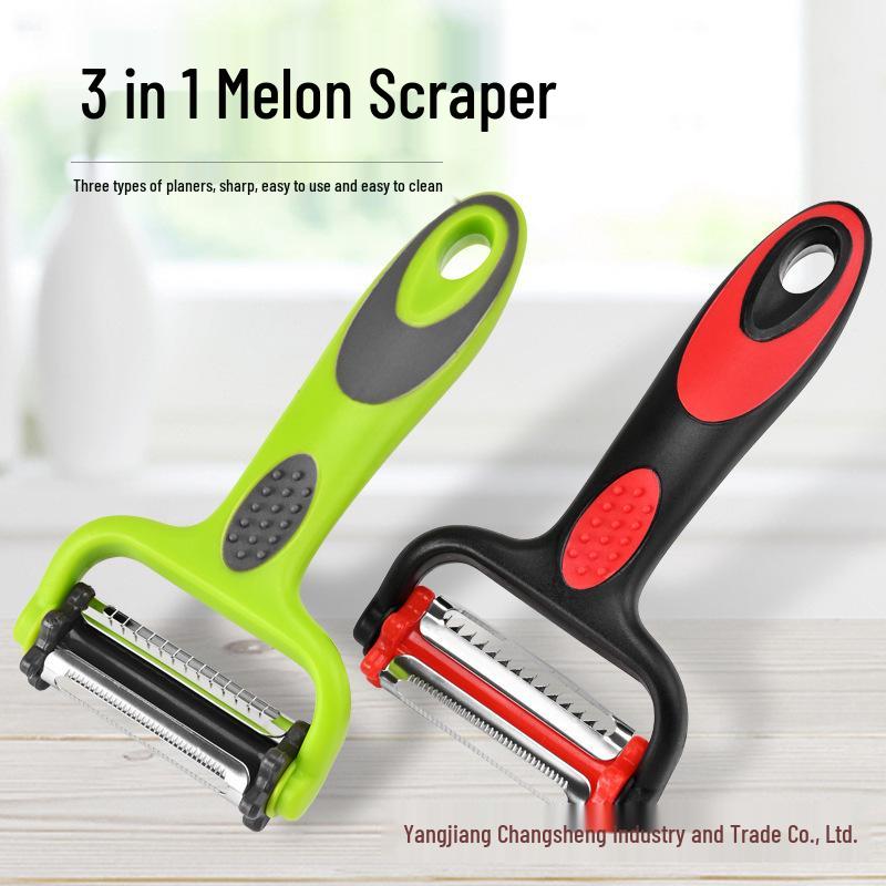 3-in-1 Rotating Peeler: Multi-Functional for Melons, Apples, and Potatoes