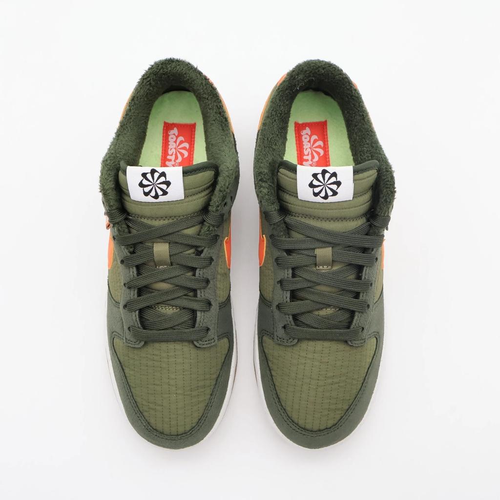 DD3358-300 Nike Dunk Low Retro Toasty Next Nature Sequoia Olive Green (Men's)