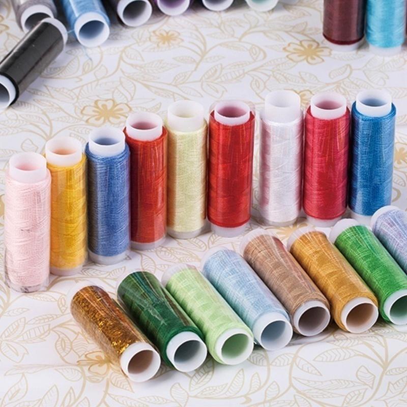 39Pcs /Mixed Colors Polyester Spool Sewing Thread Sewing Supplies  Sewing Machine Thread