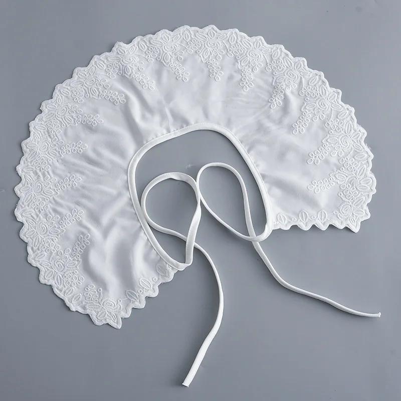 Korean Big Lapel Fake Collar Shoulder Wraps Shawl Female Removable Blouse Tops Shirt Detachable Collar Neckwear False Collar