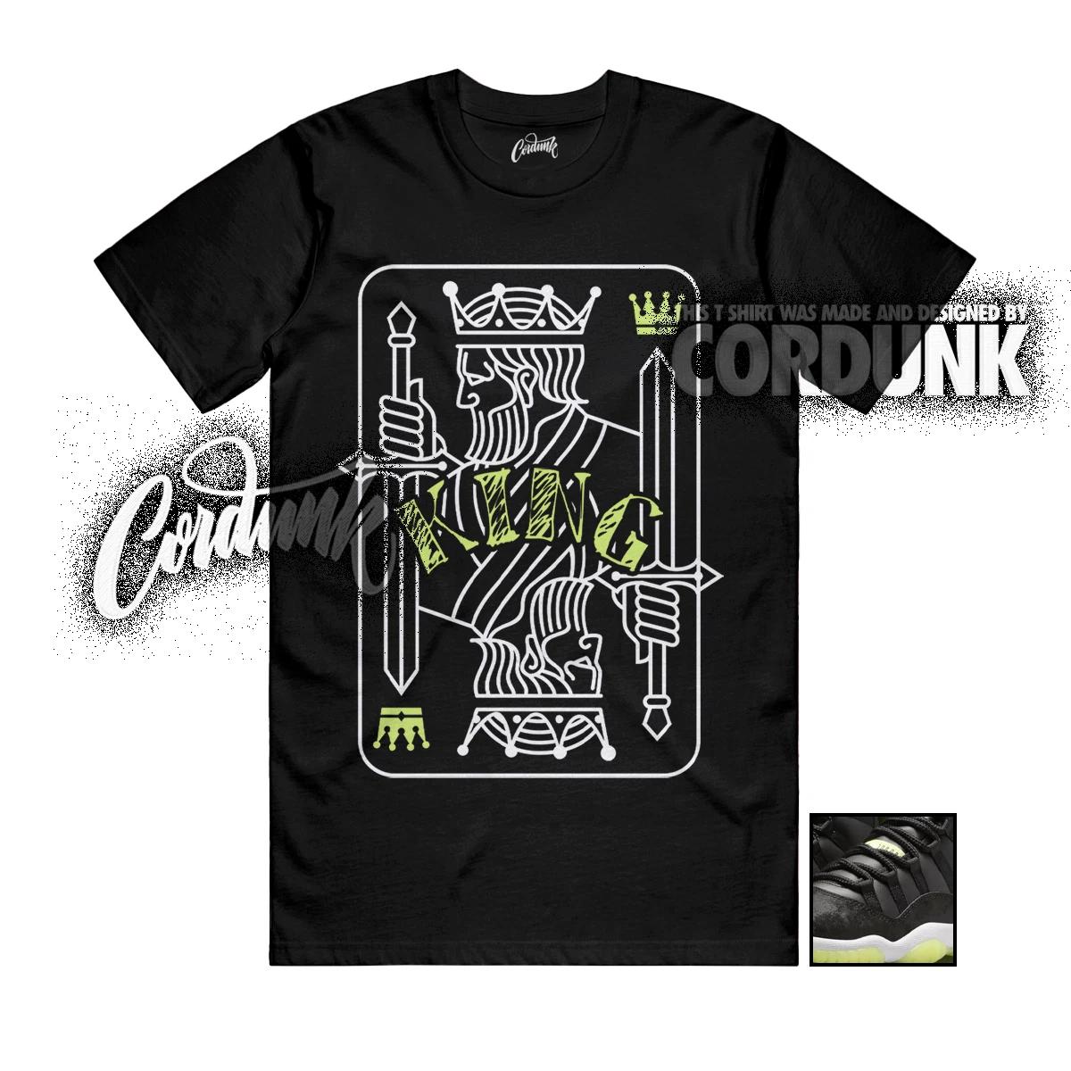 

11 Inner Beast GS Barely Volt Dark Raisin White Black T Shirt Match KING 3XL