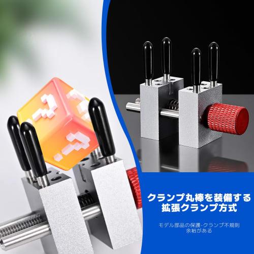 zhihu Mini Metal Vise, Plastic Model Tool, Desktop Vise, High Precision, Clamps and Fixes Plastic Models, Small Workbench (Red)