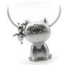 TROIKA Cat and Mouse Keychain, Cat + Mouse, Cat Goods, Key Ring, Accessory, Charm