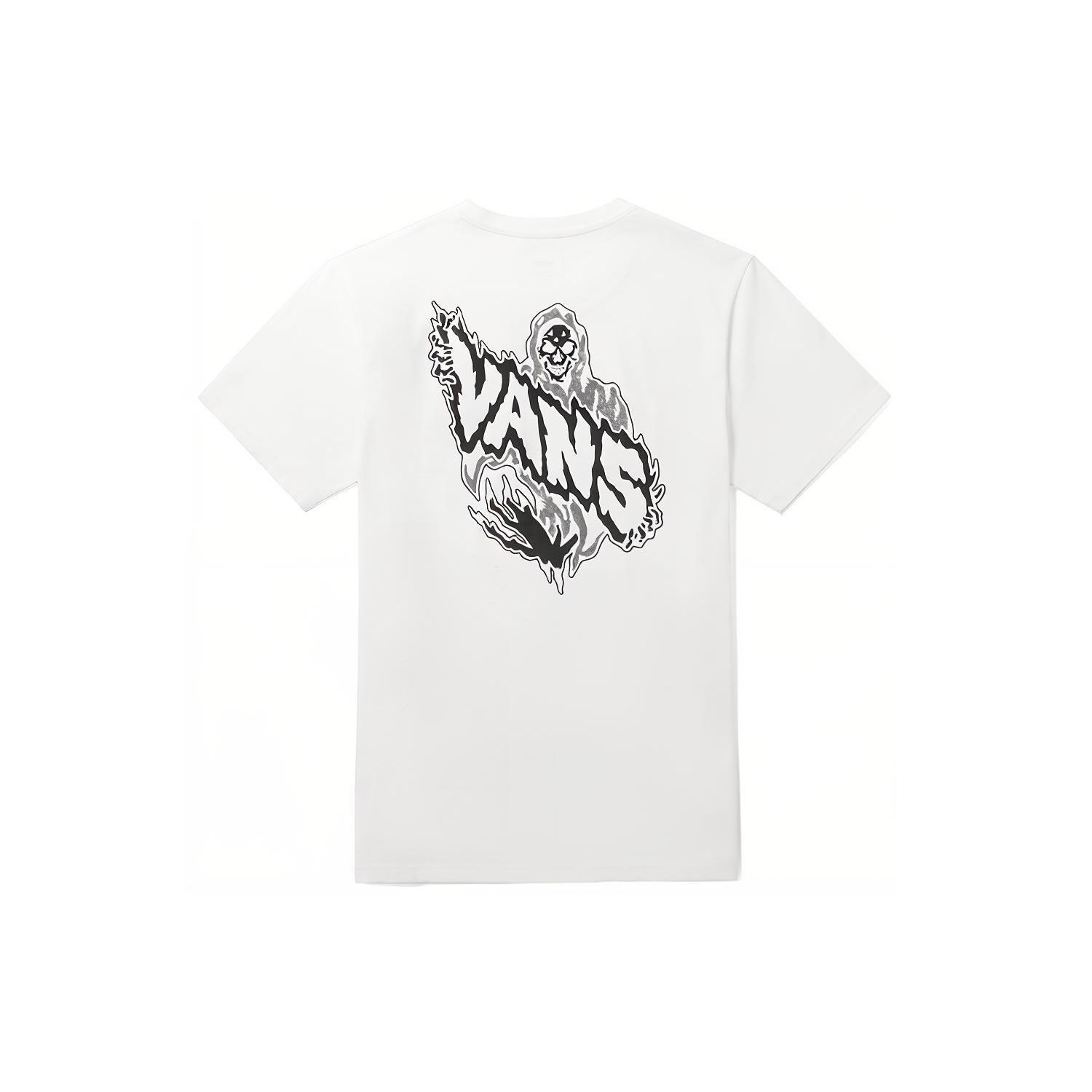 Vans Skeleton Pattern Casual Sports Short Sleeve T-Shirt Men T-Shirt White VN0A3ZN7WHT S
