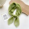 Women's Solid Color Sheer Scarf | Small Square Scarf Sun Protection Thin White Short Scarf Versatile Neckerchief Summer Elegant Accessory