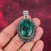 Copper Malachite Pendant Gemstone Jewelry, 925 Solid Sterling Silver Pendant, Handmade Pendant, Gift For Wife Jewelry