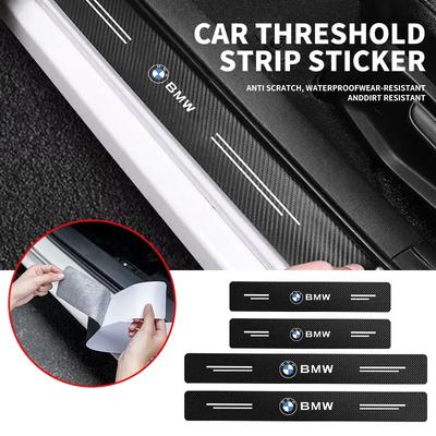 Car Door Plate Carbon Fiber Threshold Protector Sticker Decals For BMW X1 X2 X3 X5 X4 X6 X7 G30 G20 G32 G11 G12 F40 F30 F20 F1