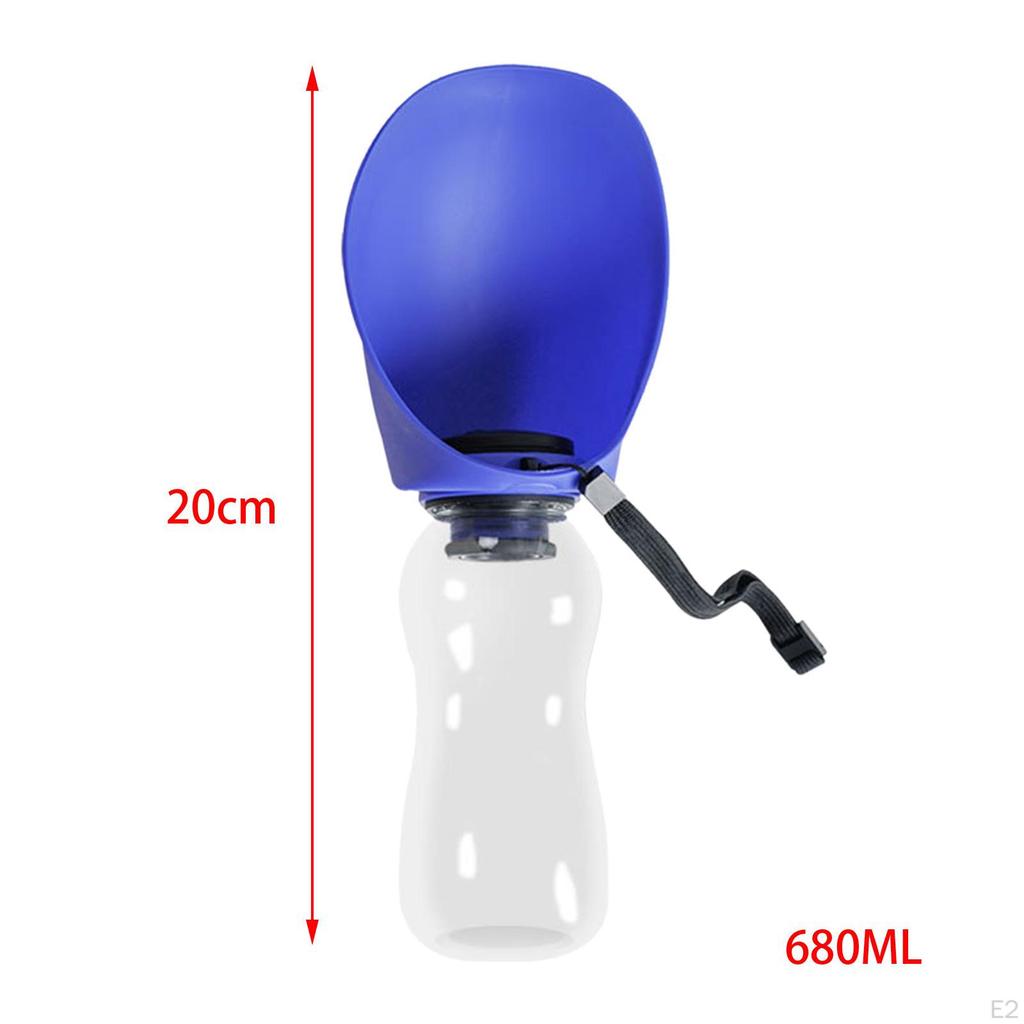 Pet Dog Water Bottle Puppy Travel Dispenser Bowl Leakproof Lightweight 680ml for