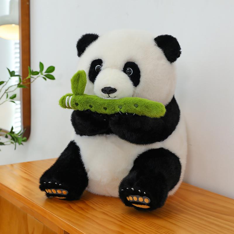 Flute Panda Bamboo Plush Toys Cute Cartoon Childrens Sleep With Dolls Gifts