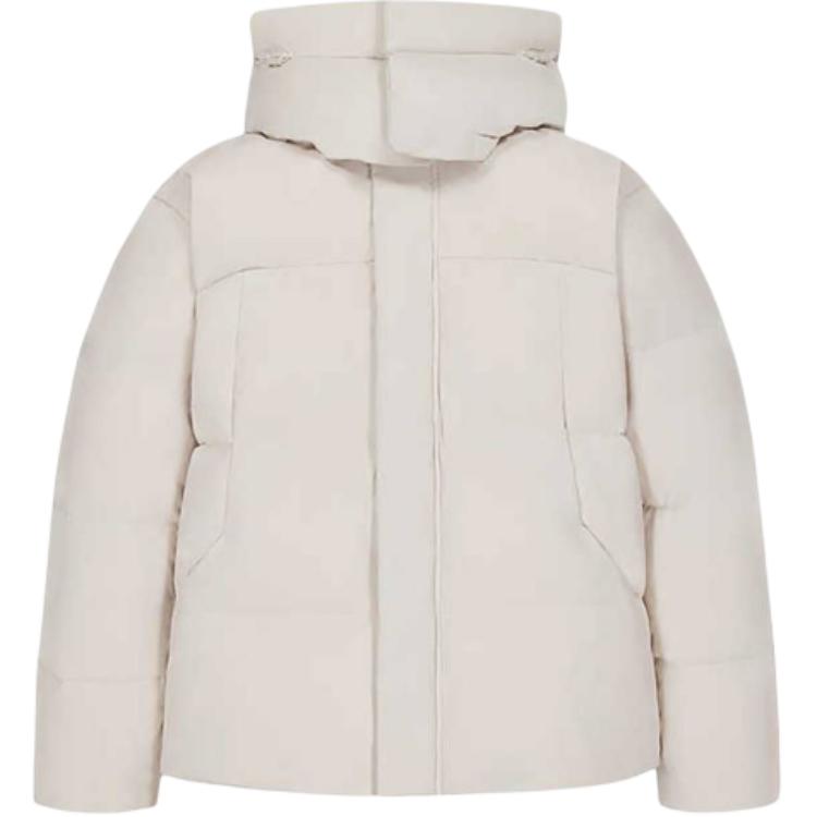 New Balance Down Jackets Men s Ivory White Hooded Moderate NPF41441-BEI XL