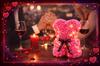Bear Made of Rose Petals Valentine's Day Gift Women's Day Xxl Large Beautiful + Led