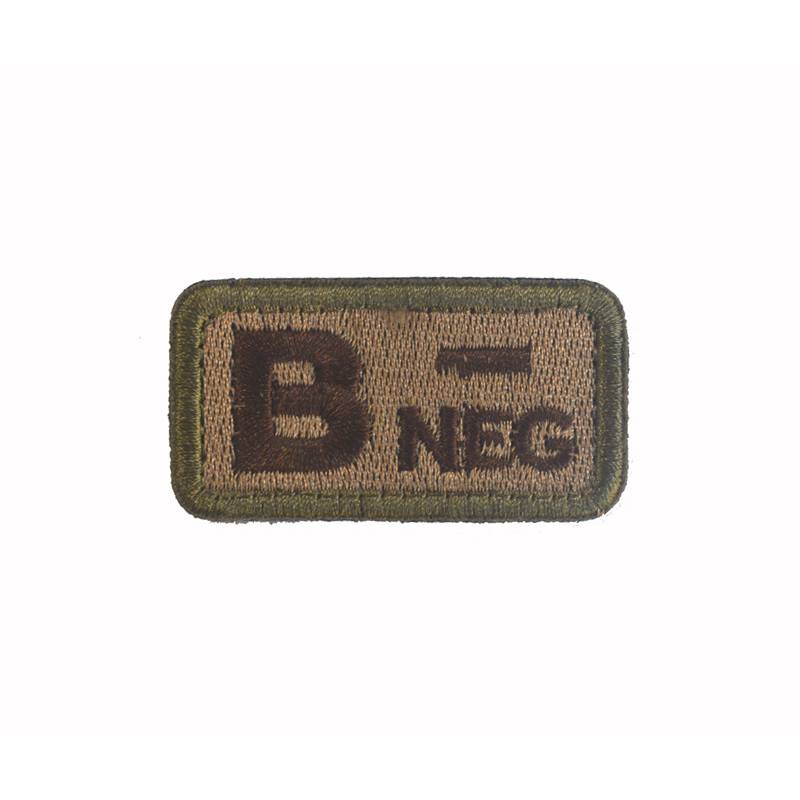 Badge Blood Type Velcro Embroidery Patch Clothing Backpack Accessory Decoration