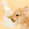 Sliding Rail Movement Rabbit Food Bowl Bite Resistant Hanging Cat Feeder  Cage Mount