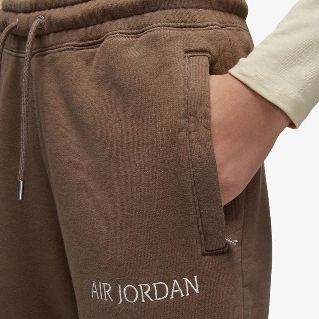 Jordan Embroidered Letter Elastic Waist Jogger Knit Pants Women Bottoms Light-Brown DV6472-270