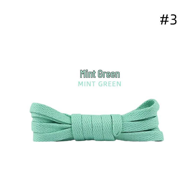 

Кольорові 8 мм Плоскі Поліестерові Шнурки для Кросівок AJ та Туристичного Взуття (Пара) 120cm