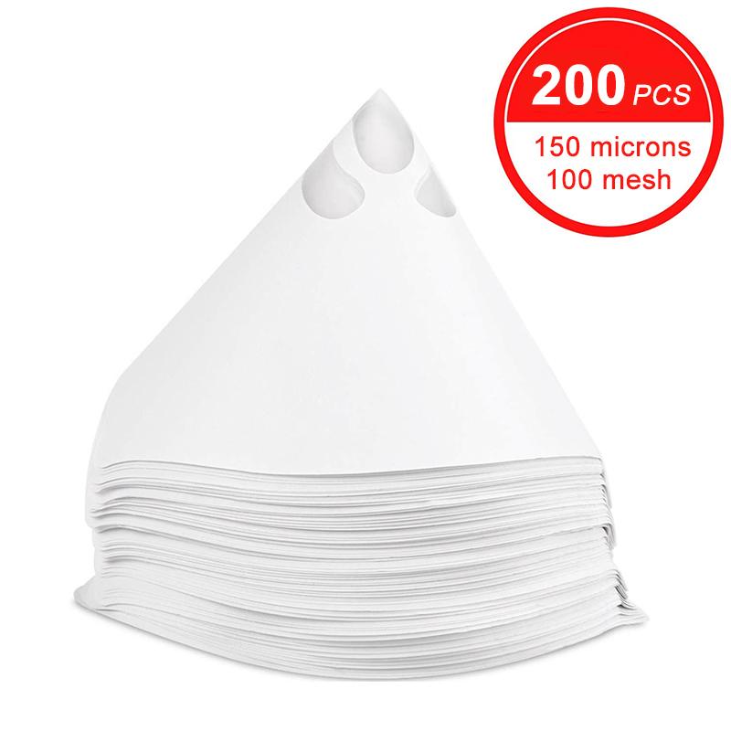 50/51/200PCS Fine Paint Filter Paper Car Paint Spray Mesh Paper Filter Funnel Strainer Disposable Conical Straining Funnels