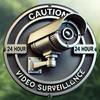Security Camera Metal Sign 2D Flat Retro Style Home Decor Wall Art Vintage