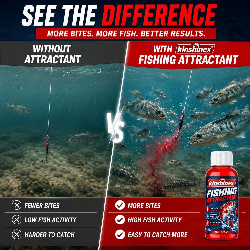 Angler Fishing Bait Attractant, Strong Scent Formula Draws Fish from Distance, for Lake River Saltwater Fishing