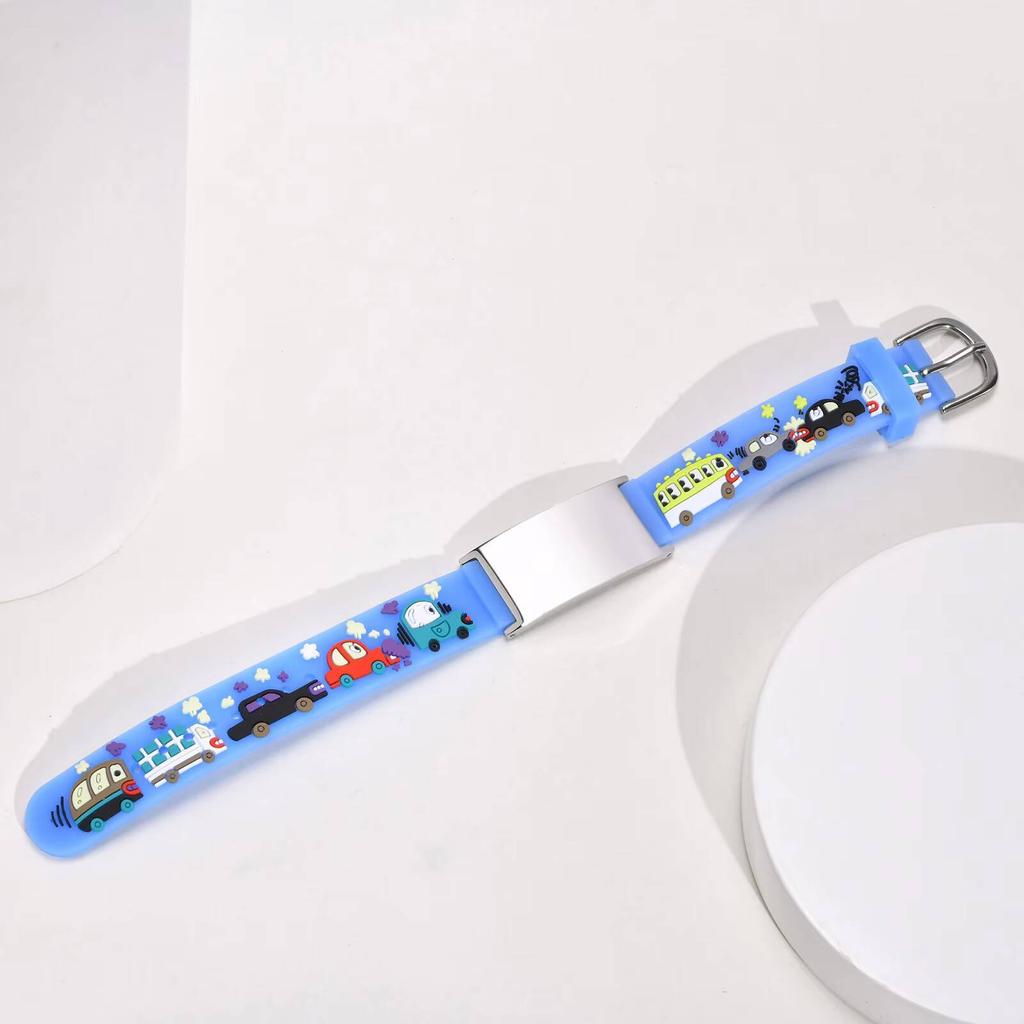 Brățară Personalizată pentru Copii, Brățară Reglabilă Personalizată Pentru Băiat Fată, Gravată de Urgență Alergie Epilepsie Autism Diabet