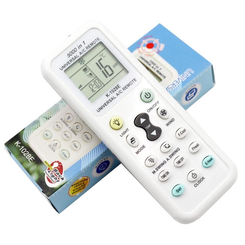1000 in 1 Universal Wireless Remote Control K-1028E AC Digital LCD Remote Control White Remote Control