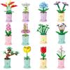 Kinderpuzzle Kleine Partikel Bausteine Blume Simulation Rose Bausteine Modell Spielzeug
