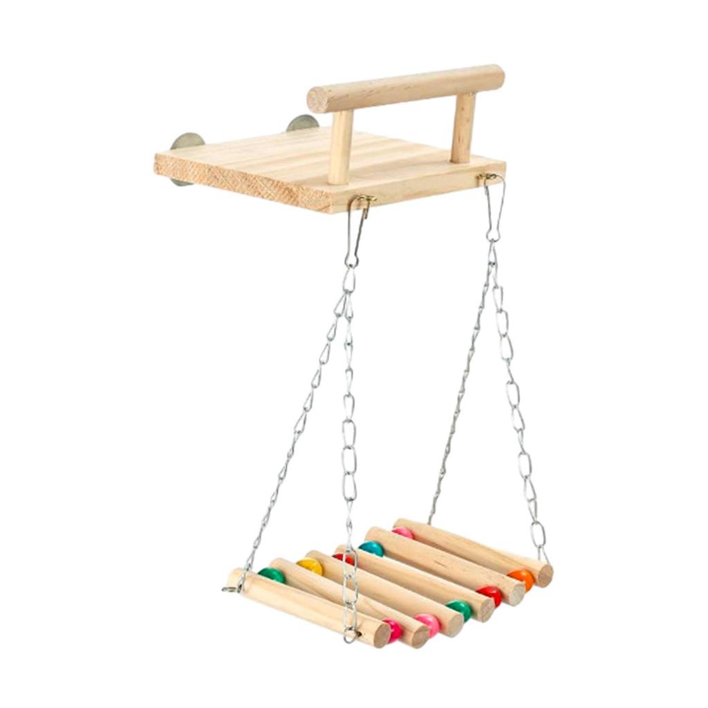 Bird Perch Toy Parrot Bite Toy Parrot Playstand Platform Multiuse for Budgie African Grey Parrot Hummingbird Macaw Supplies