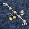Orange Triplet Opal Gemstone Handmade 925 Sterling Silver Jewelry Set M-3198