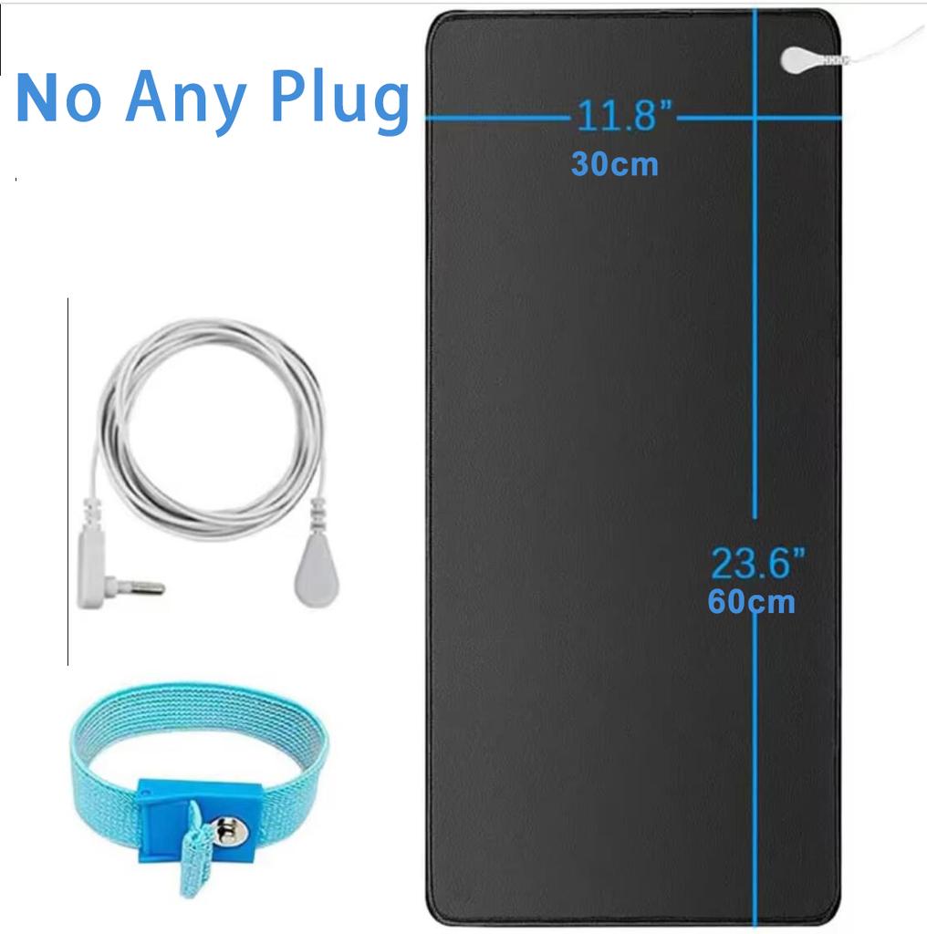 Tapete de Aterramento Macio de PU com Pulseira Aterradora para Alívio da Ansiedade Melhor Sono Terapia da Terra Equilíbrio Saudável