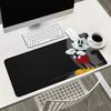 MINISO Cartoon Characters Printed Mouse Pad, Black Background Design, Rubber Material, Non-Slip Base, Smooth Surface for Office & Home
