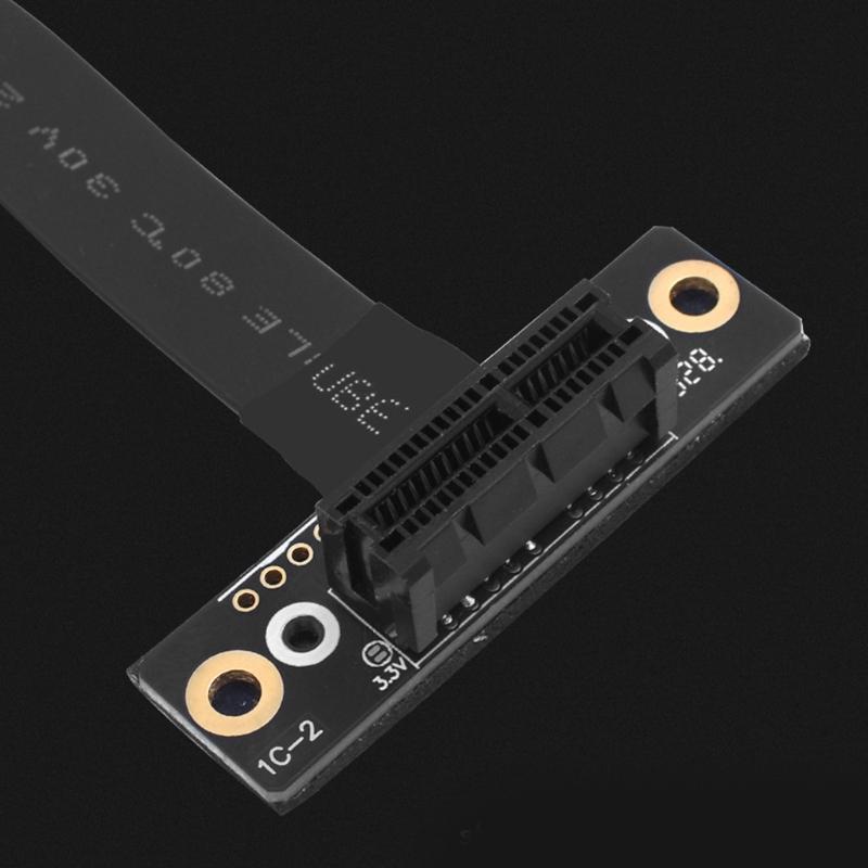 Fast Speed PCIE3.0 1x Extension Cable Supporting Full Bandwidth Data Transfer for Graphics Networking and Sound Cards