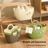 Handheld Basket Portable Bathroom Shower Tote Caddy with Handles Hollowed Out Storage Basket Tote for Home Bedroom College Dorm