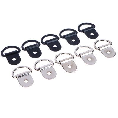 10 piezas Gancho de tracción en forma de D de acero inoxidable Anclajes de amarre Anillo Hierro Anillo de amarre de carga para Remolques RV Barcos Accesorios