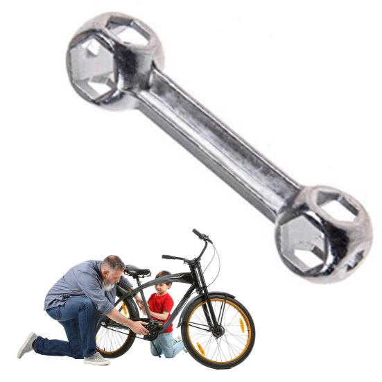 1/2/3/4/5Pcs 10-In-1 Multi-function Bicycle Wrench 6-15MM Bone Shape Hexagon Holes Torque Wrench Cycling Bike Repair Spanner Tool