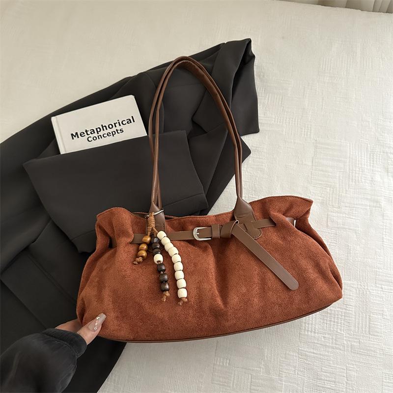 Retro Nische Handtasche Herbst neu große Kapazität Pendeln einfach Schulter Unterarmtasche Tragetasche