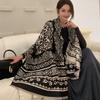 Women S Ethnic Style Faux Cashmere Scarf Warm Thick Travel Shawl