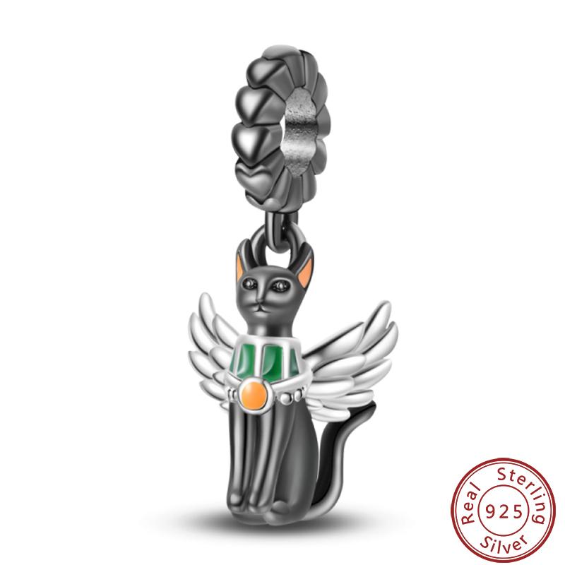 Cute Cat And Dog Series Copper Moon Butterfly Paw Print Charms 3Mm Diy Fine Jewelry Gifts Making