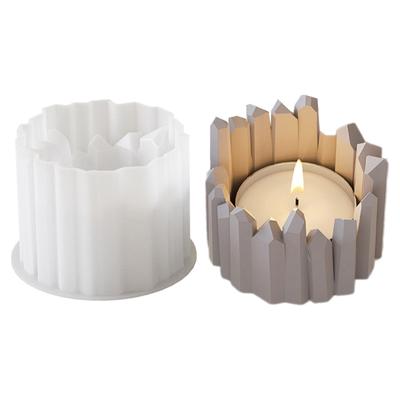 Stampi per Portacandele in Silicone Ornamenti Stampini Forma Creativa Stampini Artigianali in Silicone Stampini per Candlestick per Portacandele