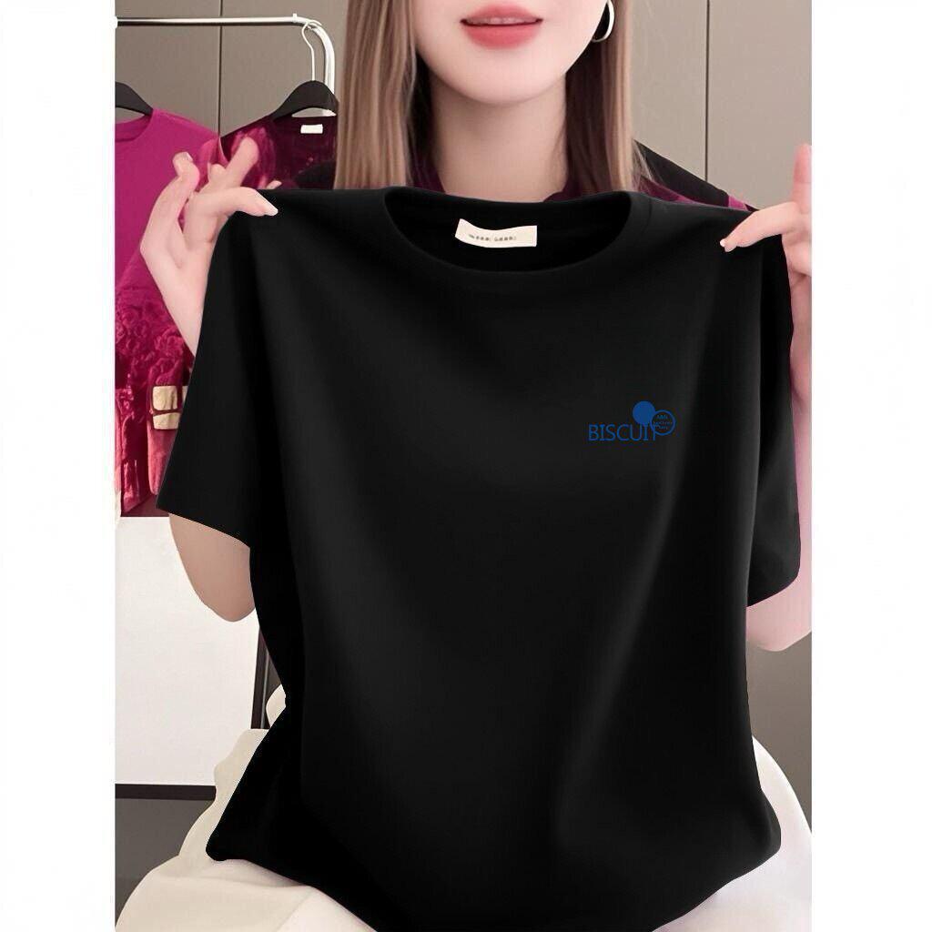 Women's High-End Print Short-Sleeve Loose T-Shirt, Casual & Slimming, Plus Size Available