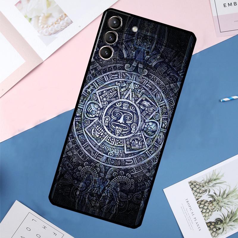 Mayan Calendar Case For Samsung Galaxy S25 Ultra S21 S22 S23 S24 Ultra S9 S10 Plus S20 FE S25 FE Back Cover