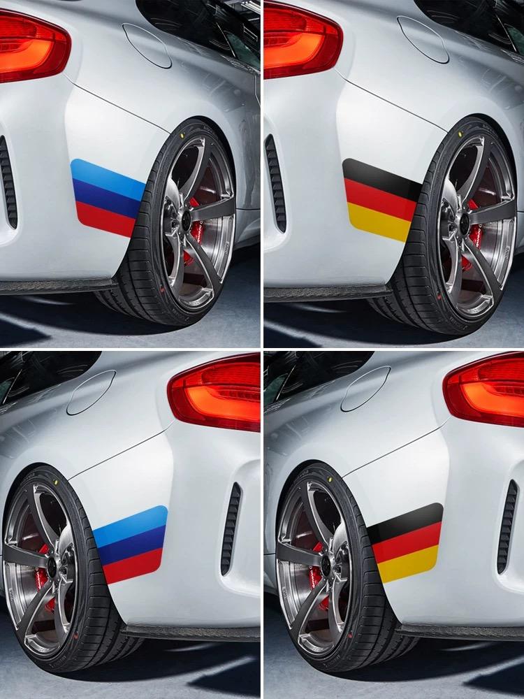 Car Front Rear Bumper Sticker for BMW E36 E39 E46 E60 E61 E64 E70 E71 E85 E87 E90 E83 F10 F20 F21 F30 E80 M3 M5 Auto Accessories UA7