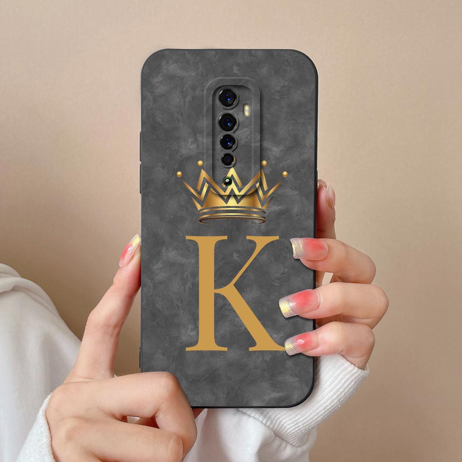For Oppo Reno 2 2Z 2F Phone Case Creative Letters Camera Protection Bumper For Oppo Reno2 Soft Smooth Liquid Silicone Back Cover