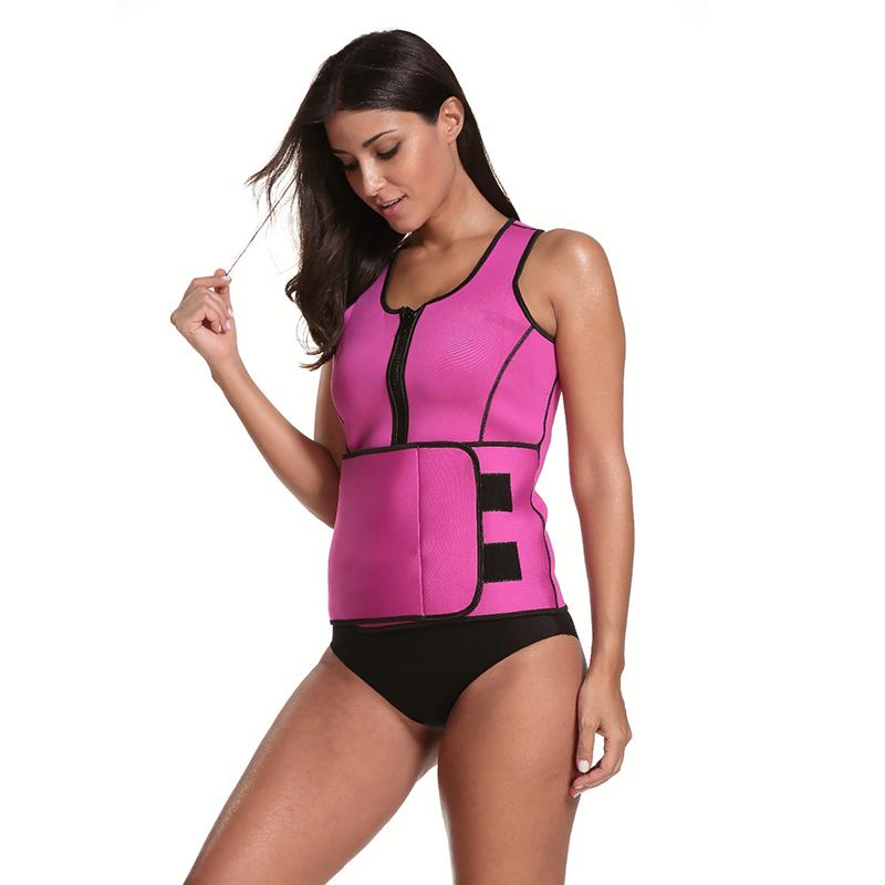 Women's Neoprene Sauna Sweat Vest Waist Trainer Tummy Control Slimming Body Shaper Shapewear