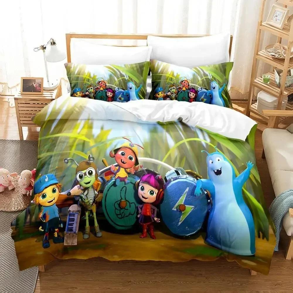 Beat Bugs Bedding Set Single Twin Printed Bed Set With Pillowcase Bed Duvet Cover Soft Single Double Queen Super King Size