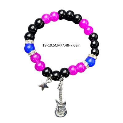 Conjunto de Pulseiras Magnéticas para Casal 1/2 Peças Pulseiras Combinando Ajustáveis Joias de Corrente de Mão com Contas da Moda para Amantes da Moda