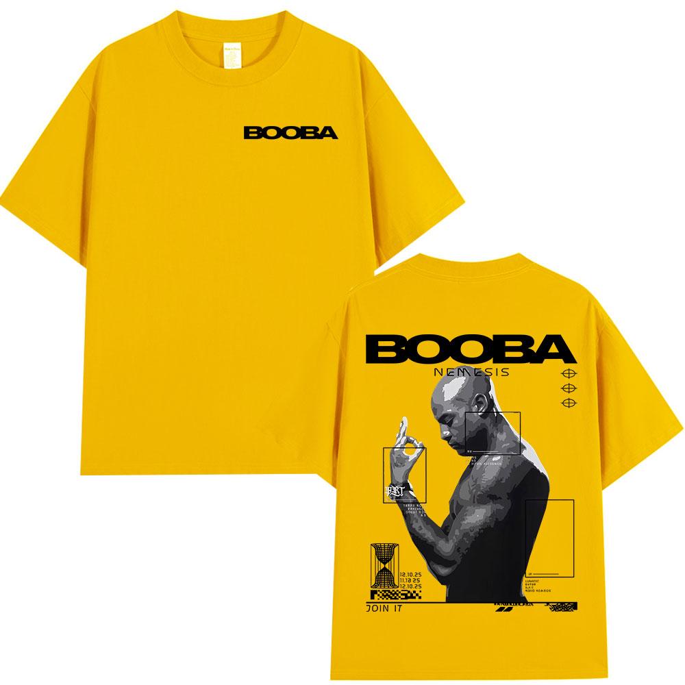 Rapper Booba Nero Nemesis Album Magliette Unisex Donna Retro Gotico Hip Hop Manica Corta Magliette Unisex 100% Cotone Maglietta Streetwear