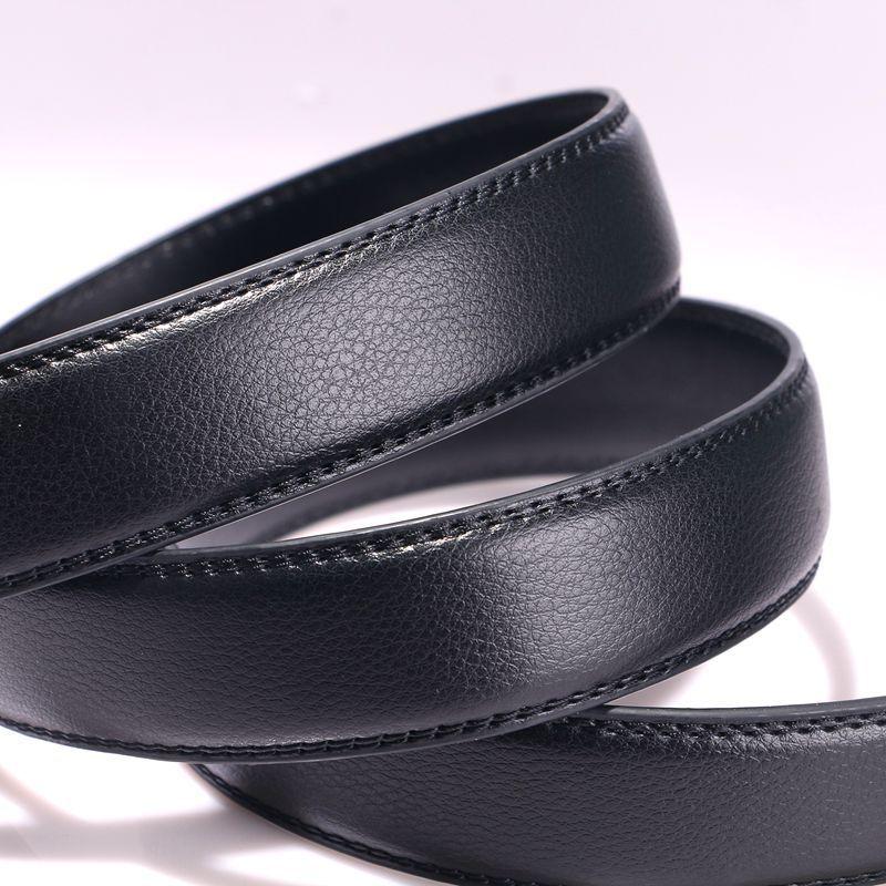 

Ремень из микрофибры с автоматической пряжкой, устойчивый к царапинам, с узором личи, мужской деловой ремень из искусственной кожи 135cm