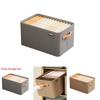 Modern Minimalist Fabric Storage Bin With Foldable Design For Clothing And Toy Organization