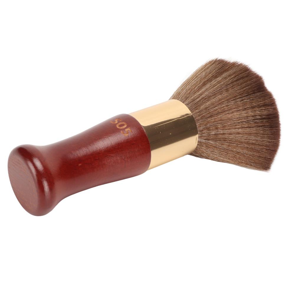 Ergonomic Wooden Handle Neck Duster Brush Portable Design Hair Cut Neck Brush Salons