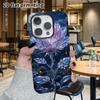 Phone Case: 2D Flat Design Suitable for iPhone 18, 17, 16, 15, 14, 13 Pro Film Protective Case, Couple Style, Moonlit Fantasy Colors, Christmas and Ha